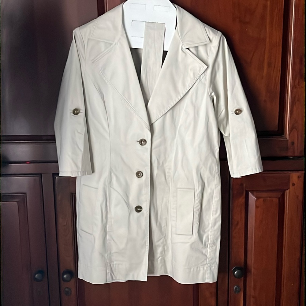CABI shirt jacket with belt size 4